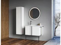 Großhandel 🌟 Coraggio Forma Fuß-Gestell Kano - 80/36,4/2 cm in schwarz 😍 -Badezimmerschränke Verkäufe 6800670 0619424 3 24761802