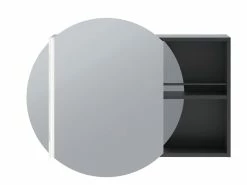 Schlussverkauf 🎁 Coraggio Forma Spiegelschrank Kano - 80/64/15 cm in grau 🌟