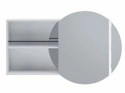 Brandneu ⌛ Coraggio Forma Spiegelschrank Kano rechts - 100/64/15 cm in weiß ✔️