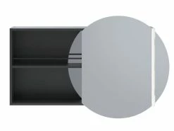 Beste Bewertungen von 🔔 Coraggio Forma Spiegelschrank Kano rechts - 100/64/15 cm in grau 🧨