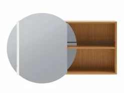 Aktion 🛒 Coraggio Forma Spiegelschrank Kano links - 100/64/15 cm in braun 🔔