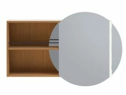 Neu 💯 Coraggio Forma Spiegelschrank Kano rechts - 100/64/15 cm in braun ❤️