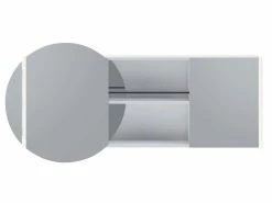 Am billigsten 🎉 Coraggio Forma Spiegelschrank Kano links - 140/64/15 cm in weiß 🎉