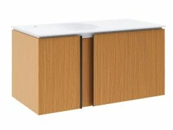 Besorgen ⭐ Coraggio Forma Waschtisch-Set Kano links - 101/50,6/50 cm in braun 😀