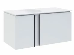 Budget 🥰 Coraggio Forma Waschtisch-Set Kano links - 101/50,6/50 cm in weiß 😉