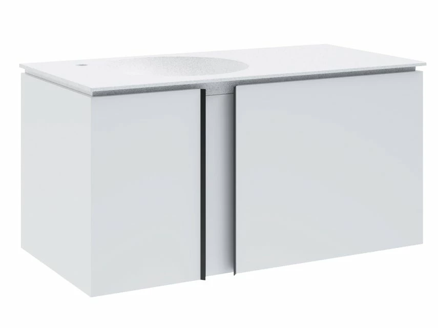 Budget 🥰 Coraggio Forma Waschtisch-Set Kano links - 101/50,6/50 cm in weiß 😉 1 Budget 🥰 Coraggio Forma Waschtisch-Set Kano links - 101/50,6/50 cm in weiß 😉