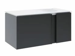 Billig 🥰 Coraggio Forma Waschtisch-Set Kano rechts - 101/50,6/50 cm in grau 🤩