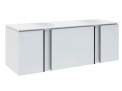 Am billigsten 🧨 Coraggio Forma Waschtisch-Set Kano - 141/50,6/50 cm in weiß 🛒