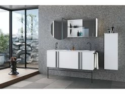 Am billigsten 🧨 Coraggio Forma Waschtisch-Set Kano - 141/50,6/50 cm in weiß 🛒 7 Am billigsten 🧨 Coraggio Forma Waschtisch-Set Kano - 141/50,6/50 cm in weiß 🛒 -Badezimmerschränke Verkäufe 6800764 0619506 4 24770754