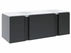 Bestpreis ✨ Coraggio Forma Waschtisch-Set Kano - 141/50,6/50 cm in grau ✨