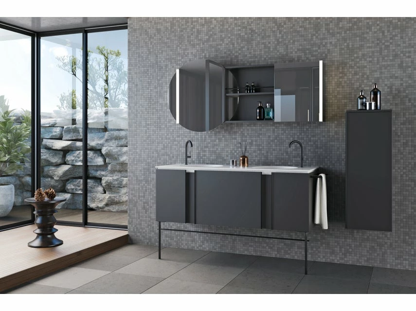 Bestpreis ✨ Coraggio Forma Waschtisch-Set Kano - 141/50,6/50 cm in grau ✨ 4 Bestpreis ✨ Coraggio Forma Waschtisch-Set Kano - 141/50,6/50 cm in grau ✨ – Bild 4