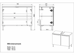 Blitzangebot ✔️ Waschtisch-Unterschrank Vito Corus - 70/56/34 cm in grau 🔥 12 Blitzangebot ✔️ Waschtisch-Unterschrank Vito Corus - 70/56/34 cm in grau 🔥 -Badezimmerschränke Verkäufe 6807727 0621774 7 24815310