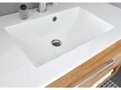 Billig 😉 Waschtisch-Set Vito Lamba - 100/40/47 cm in braun 😀 -Badezimmerschränke Verkäufe 6828832 0628928 5 24879712