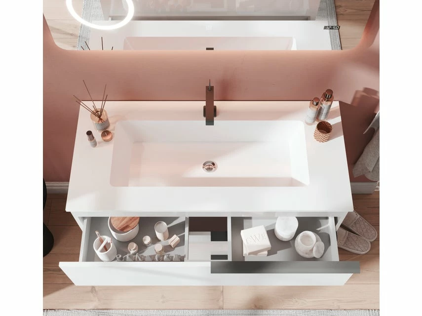 Neu 🔥 Badezimmer-Set Mondo Volevo 3-teilig in weiß 👏 2 Neu 🔥 Badezimmer-Set Mondo Volevo 3-teilig in weiß 👏 – Bild 2