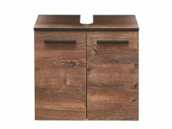 Auslauf 😍 Waschbecken-Unterschrank Baku - 60/53/33 cm in braun ❤️