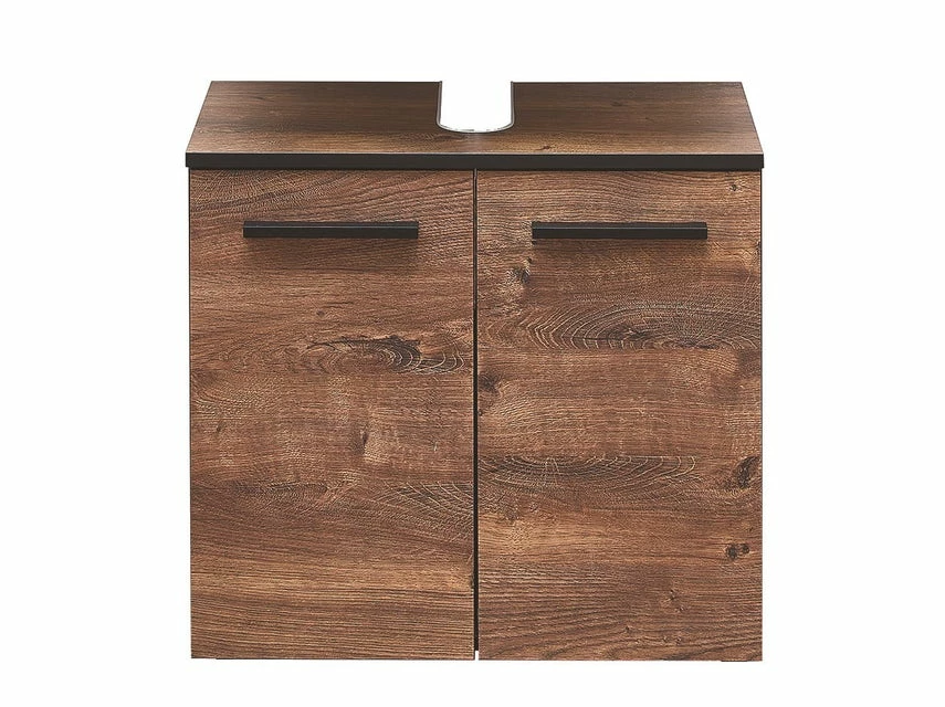 Auslauf 😍 Waschbecken-Unterschrank Baku - 60/53/33 cm in braun ❤️ 1 Auslauf 😍 Waschbecken-Unterschrank Baku - 60/53/33 cm in braun ❤️