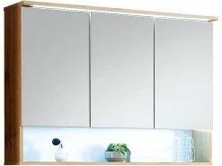 Billig 😉 Spiegelschrank Best - 99/70/23 cm in braun 🛒