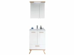 Am billigsten 😀 Spiegelschrank Noventa in weiß ✔️ -Badezimmerschränke Verkäufe 6895343 0635747 3 22302129