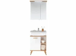 Am billigsten 😀 Spiegelschrank Noventa in weiß ✔️ -Badezimmerschränke Verkäufe 6895346 0635747 6 22302129