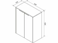 Beste Bewertungen von 😀 Coraggio Forma Midischrank Novara - 62,8/82,3/32 cm in braun ❤️ -Badezimmerschränke Verkäufe 6920762 0643472 2 24937817