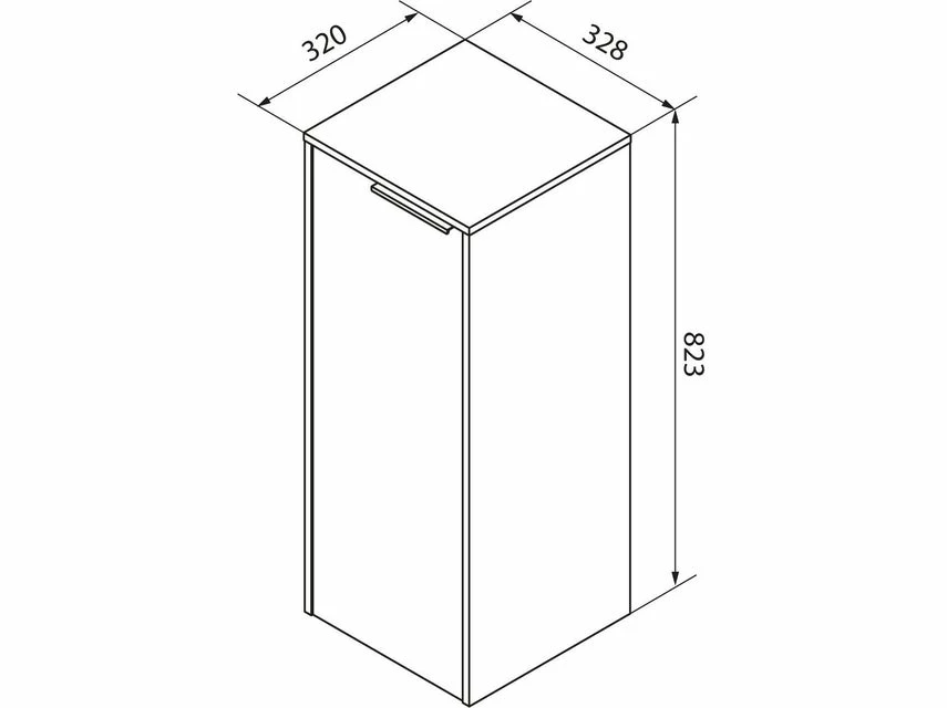Bestpreis 👏 Coraggio Forma Midischrank Novara - 32,8/82,3/32 cm in mehrfarbig ⭐ 5 Bestpreis 👏 Coraggio Forma Midischrank Novara - 32,8/82,3/32 cm in mehrfarbig ⭐ – Bild 5
