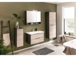 Bestes Angebot 🛒 Coraggio Forma Hochschrank Novara - 62,8/163,3/32 cm in braun ❤️ -Badezimmerschränke Verkäufe 6920788 0643485 5 24937776