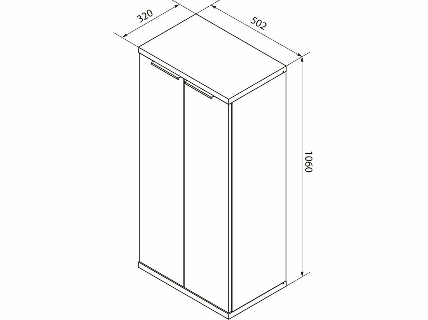 Aktion 🛒 Coraggio Forma Midischrank Belmont - 50,2/106/32 cm in grau 😉 3 Aktion 🛒 Coraggio Forma Midischrank Belmont - 50,2/106/32 cm in grau 😉 – Bild 3