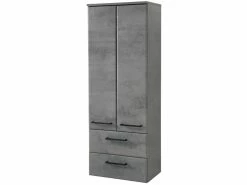 Billig 😍 Midischrank Filino - 50/136,1/33 cm in dunkelgrau 🎁 -Badezimmerschränke Verkäufe 6929988 0646742 1 24938089