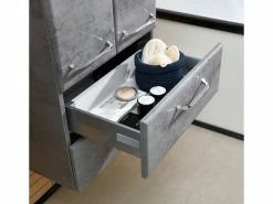 Billig 😍 Midischrank Filino - 50/136,1/33 cm in dunkelgrau 🎁 -Badezimmerschränke Verkäufe 6929994 0646742 7 24938089