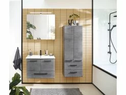 Schlussverkauf 😀 Waschtisch-Unterschrank Filino - 72/51/44 cm in dunkelgrau 👏 -Badezimmerschränke Verkäufe 6930032 0646772 13 24938120