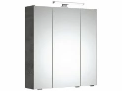 Auslauf 🔥 Spiegelschrank Filino - 65/70/16 cm in dunkelgrau ❤️