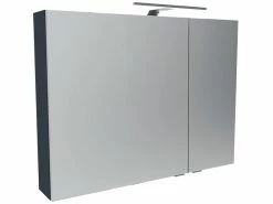 Blitzangebot 👍 Coraggio Forma Spiegelschrank Lacona - 90/68/15,8 cm in grau ✨
