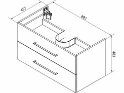 Schlussverkauf 🔥 Coraggio Forma Badezimmer-Set Lacona - 3-teilig in dunkelbraun ⭐ -Badezimmerschränke Verkäufe 6930962 0647515 5 24942626
