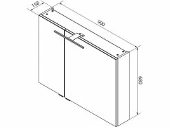Schlussverkauf 🔥 Coraggio Forma Badezimmer-Set Lacona - 3-teilig in dunkelbraun ⭐ -Badezimmerschränke Verkäufe 6930967 0647515 10 24942626