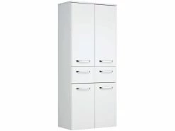 Budget ❤️ Midischrank Trentino - 60/141/33 cm in weiß 🧨