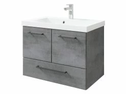 Schlussverkauf 😀 Waschtisch-Unterschrank Filino - 72/51/44 cm in dunkelgrau 👏 -Badezimmerschränke Verkäufe 6945831 0652706 3 24938120