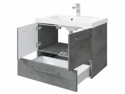 Schlussverkauf 😀 Waschtisch-Unterschrank Filino - 72/51/44 cm in dunkelgrau 👏 -Badezimmerschränke Verkäufe 6945832 0652706 4 24938120