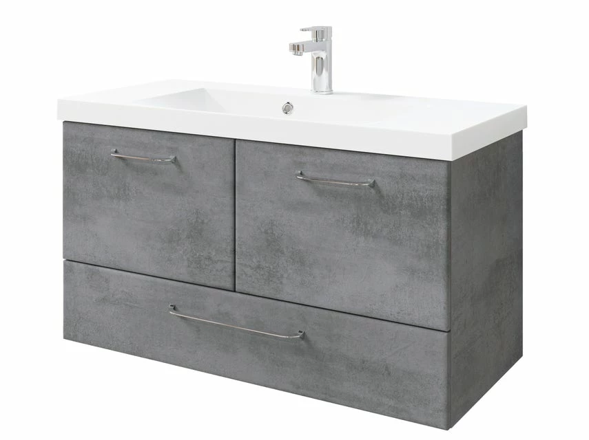 Blitzangebot 😀 Waschtisch-Unterschrank Filino - 96/51/44 cm in dunkelgrau ❤️ 6 Blitzangebot 😀 Waschtisch-Unterschrank Filino - 96/51/44 cm in dunkelgrau ❤️ – Bild 6