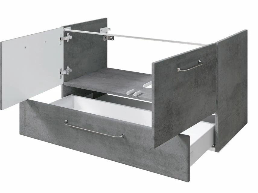 Blitzangebot 😀 Waschtisch-Unterschrank Filino - 96/51/44 cm in dunkelgrau ❤️ 2 Blitzangebot 😀 Waschtisch-Unterschrank Filino - 96/51/44 cm in dunkelgrau ❤️ – Bild 2