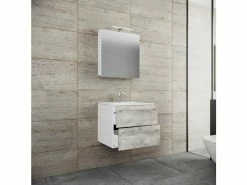 Blitzangebot 😉 Vivre Waschplatz Badinos 3-teilig in weiß 💯 5 Blitzangebot 😉 Vivre Waschplatz Badinos 3-teilig in weiß 💯 -Badezimmerschränke Verkäufe 917127 badinos 3tlg weiss beton ambiente