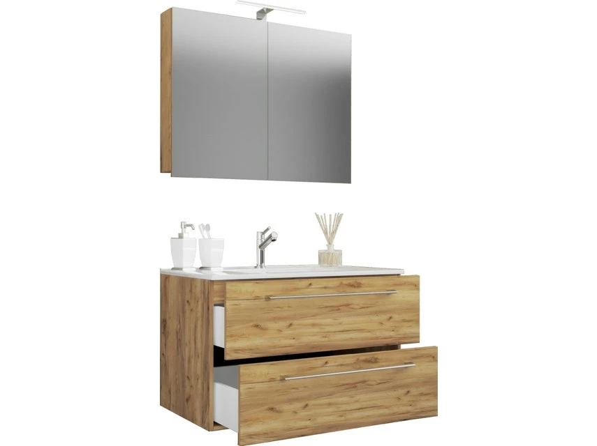 Coupon 💯 Vivre Waschplatz Badinos 3-teilig in braun ❤️ 1 Coupon 💯 Vivre Waschplatz Badinos 3-teilig in braun ❤️