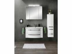 Am billigsten ✨ Aquarell Midischrank Emily - 30/121/33 cm in weiß 😀 -Badezimmerschränke Verkäufe kopie von online 24623143 24623961 1