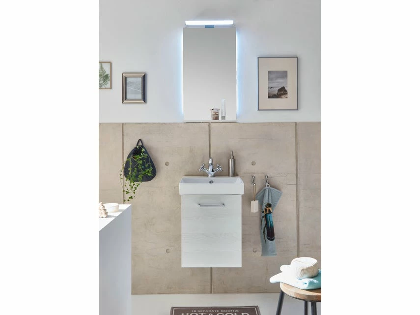 Coupon 💯 Aquarell Badezimmer-Set Genua - 3-teilig in weiß 👍 1 Coupon 💯 Aquarell Badezimmer-Set Genua - 3-teilig in weiß 👍