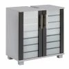 Großhandel ⌛ Vivre Waschbecken-Unterschrank Niko - 59,8/62,4/32,6 cm in grau 😍