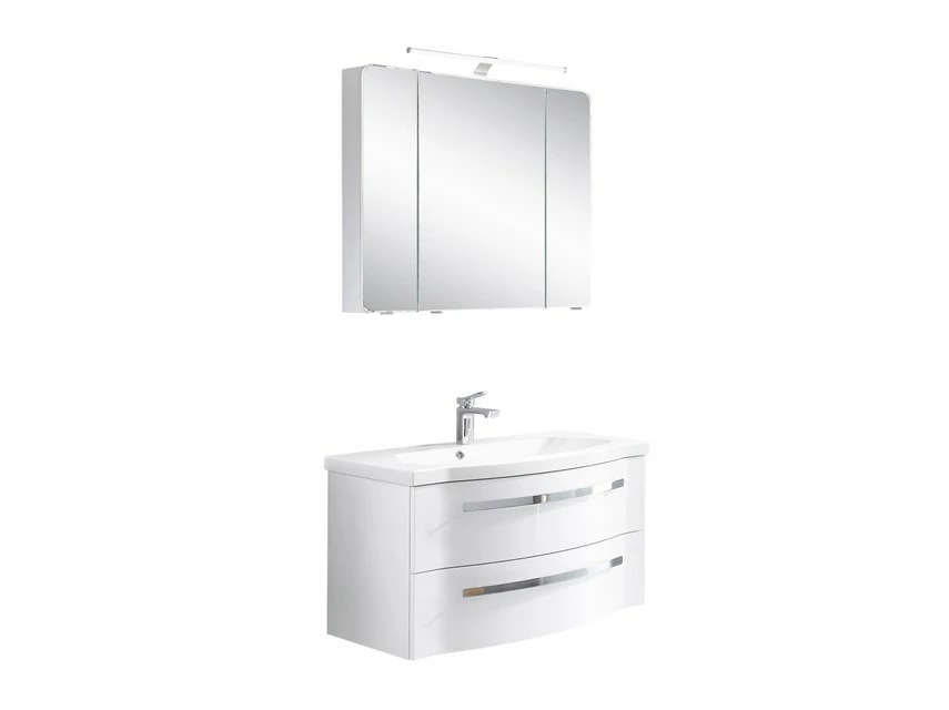 Angebote 🔥 Aquarell Badezimmer-Set Emily - 3-teilig in weiß 🧨 1 Angebote 🔥 Aquarell Badezimmer-Set Emily - 3-teilig in weiß 🧨