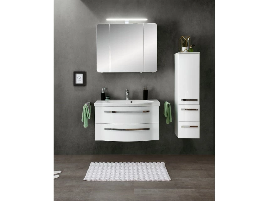 Angebote 🔥 Aquarell Badezimmer-Set Emily - 3-teilig in weiß 🧨 2 Angebote 🔥 Aquarell Badezimmer-Set Emily - 3-teilig in weiß 🧨 – Bild 2