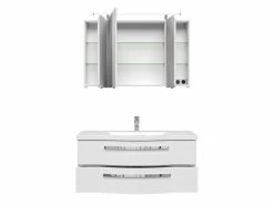 Großhandel 🎉 Aquarell Badezimmer-Set Emily - 3-teilig in weiß ❤️ 7 Großhandel 🎉 Aquarell Badezimmer-Set Emily - 3-teilig in weiß ❤️ -Badezimmerschränke Verkäufe online 24623234 1 1