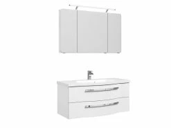 Großhandel 🎉 Aquarell Badezimmer-Set Emily - 3-teilig in weiß ❤️