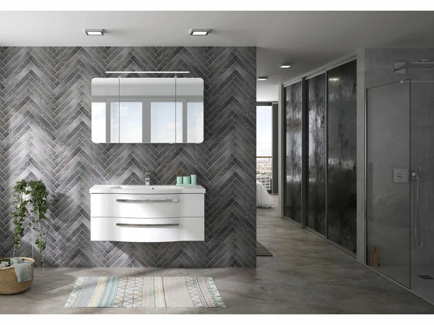 Großhandel 🎉 Aquarell Badezimmer-Set Emily - 3-teilig in weiß ❤️ 3 Großhandel 🎉 Aquarell Badezimmer-Set Emily - 3-teilig in weiß ❤️ – Bild 3