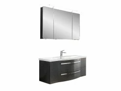 Rabatt 🥰 Aquarell Badezimmer-Set Emily -3-teilig in grau 🤩